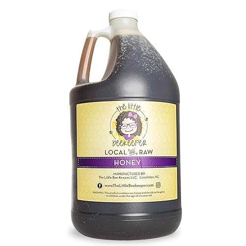 The Little BeeKeeper 1 Gallon Raw Honey / 12lbs Raw Honey / 100% Pure, Unfiltered, Natural / Locally Sourced, Chemical-Free, Immune-Boosting Sweetener