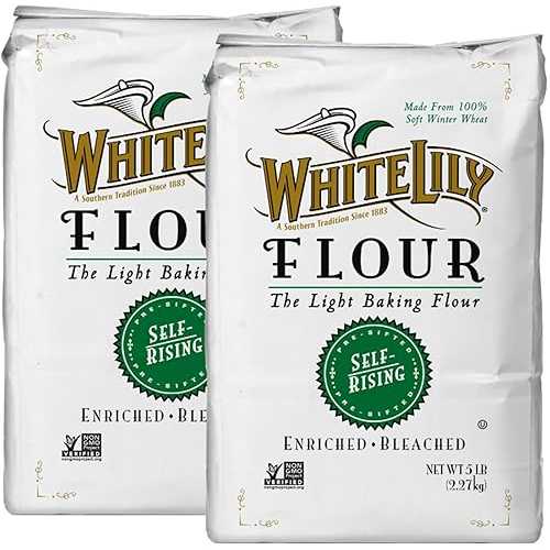 White Lily Non-GMO Self-Rising Flour, 5 重量ポンド Bag (Pack of 2)