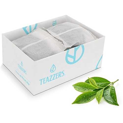 Teazzers Premium All-Natural Green Tea Bags - Great for Foodservice Commercial Ice Tea Brewers / Unsweetened USA-Made Bulk Green Tea for Restaurants, Caf・・s \u0026 Home Brewing (3 Ounce, 32 Count) Teazzers Premium All-Natur