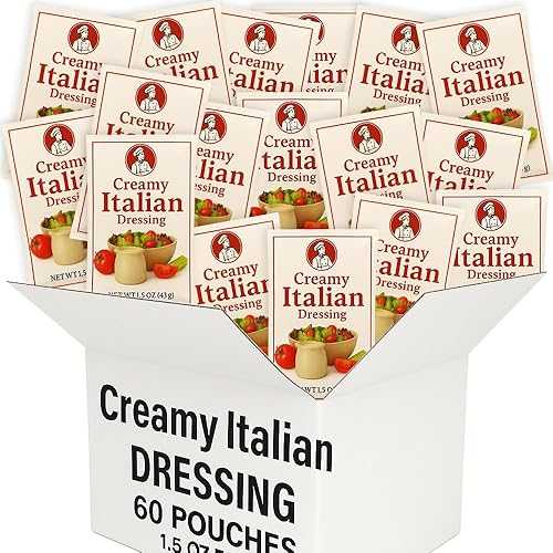Generic Italian Salad Dressing Packets, 60 Count Bulk, 1.5 薬局衡オンス Each, Single Serve Portion Control Sachets for To Go, Restaurant, Office, School, Business, Catering Meal Prep