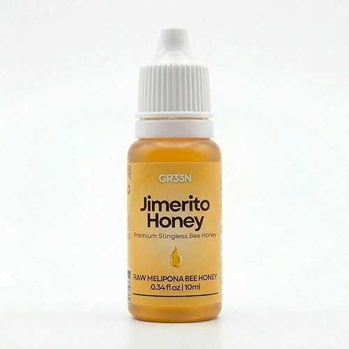 Gr33n Jimerito Stingless Bee Melipona Honey Drops 15ml Pure Mayan Melipona Honey Natural, Raw, and Unprocessed