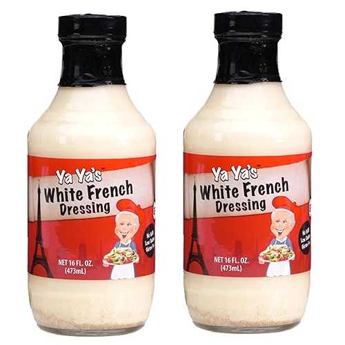 Ya Ya\u0027s White French Salad Dressing Gluten Free, No High Fructose Corn Syrup Dressing (2-pack, White French)