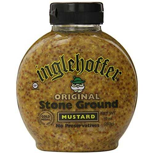 Inglehoffer Stone Ground Mustard, 10-Ounce Squeezable Bottles (Pack of 6) by Inglehoffer