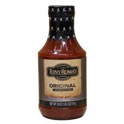 (Pack of 3) Tony Roma\u0027s Original Barbecue Sauce 18 薬局衡オンス.