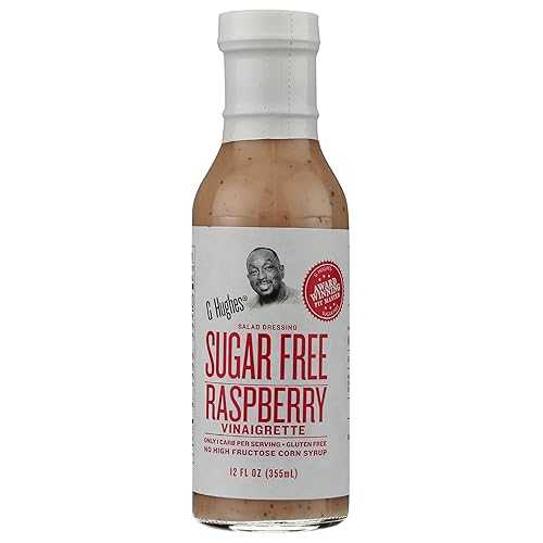 G Hughes Raspberry Vinaigrette Salad Dressing, Sugar Free, Gluten Free, 12 Fluid Ounces (Pack Of 6)