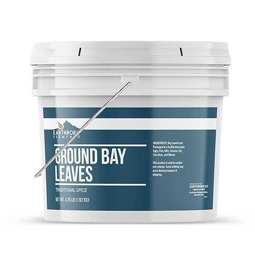 Earthborn Elements Ground Bay Leaves 1 Gallon Bucket, Bulk Size, Traditional Spice