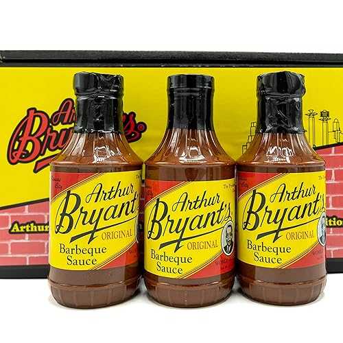 Arthur Bryant\u0027s Arthur Bryants BBQ Sauce (Original) BBQ Sauce Natural Flavor Zesty \u0026 Bold Barbecue Flavor Best BBQ Sauce for BBQ Lovers (18 Oz, Pack of 3)