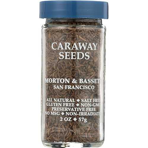 Morton \u0026 Bassett Caraway Seeds, All Natural, Kosher, MSG Free, Gluten Free \u0026 Non-GMO, 2 Ounce (Pack of 3)
