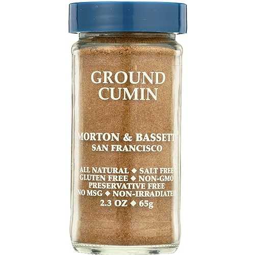 Morton \u0026 Bassett Ground Cumin, All Natural, Kosher, MSG Free, Gluten Free \u0026 Non-GMO, 2.3 Ounce (Pack of 3)