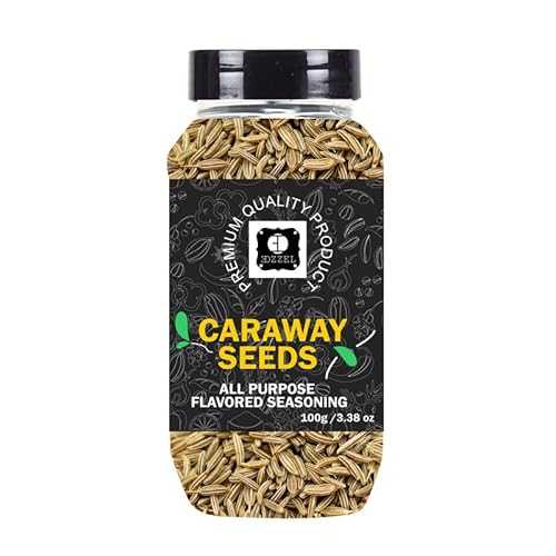 EDZZEL Premium Quality Indian Organic Caraway Seeds Plant Based, Vegan, Gluten Free-100 GRAM Box (Set Of 3)