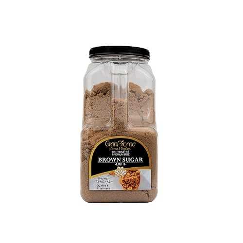 GranAroma Light Brown Sugar, Baking \u0026 Desserts, Cane Molasses, Pantry Staple (7.5 Pound)