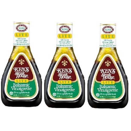 Generic Lite Balsamic Vinaigrette Salad Dressing and Marinade (Pack Of 3 Bottles), 16 薬局衡オンス