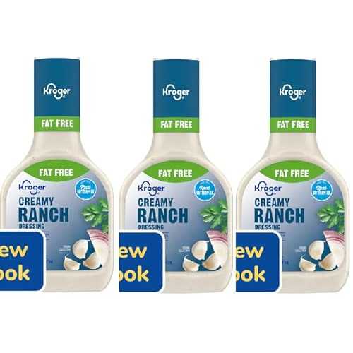 Generic Fat Free Creamy Ranch Salad Dressing (3 Bottles, 16 薬局衡オンス. Each bottle)