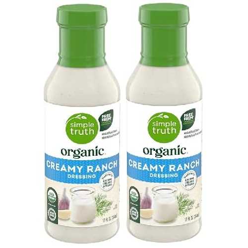 Generic Organic Creamy Ranch Salad Dressing (2 Bottles, 12 fl 薬局衡オンス. Each)