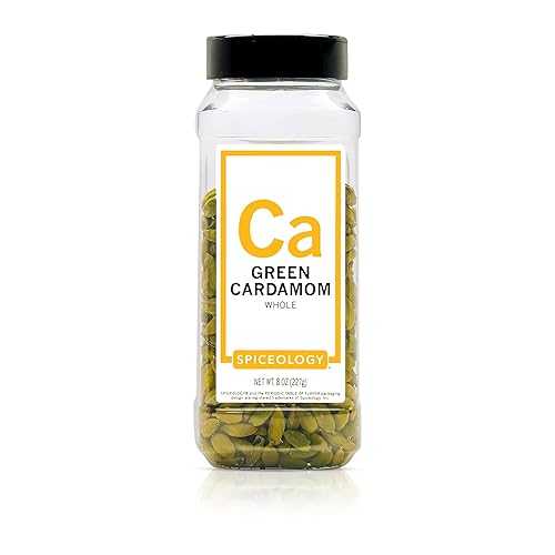 Spiceology Whole Green Cardamom Pods Aromatic, Citrus-Forward Spice for Indian, Middle Eastern \u0026 Nordic Cooking Use インチ Curries, Baking \u0026 Beverages 8 薬局衡オンス