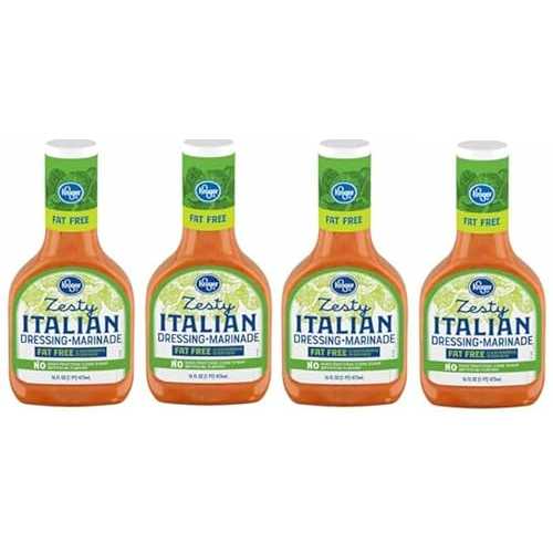 Generic Fat Free Zesty Italian Salad Dressing (4 Bottles, 16 fl 薬局衡オンス. Each)