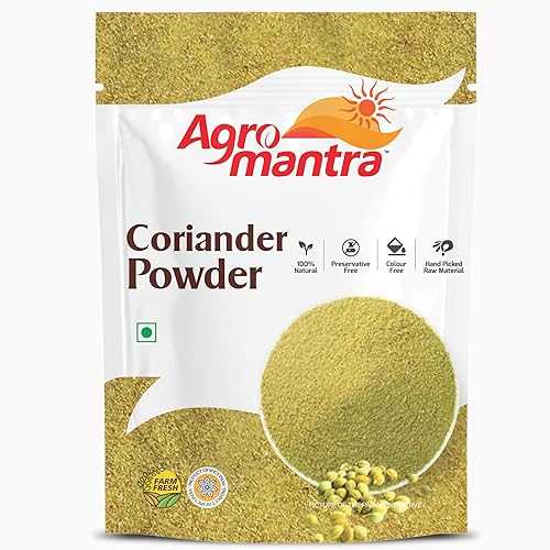 Agro Mantra Coriander Powder 17.6 薬局衡オンス -Ground Coriander, 100% Pure Dhania Powder, Non-GMO Indian Spice for Cooking / Curries, Spice Blends, Marinades, Seasoning / Vegan, Gluten-Free, No Additives