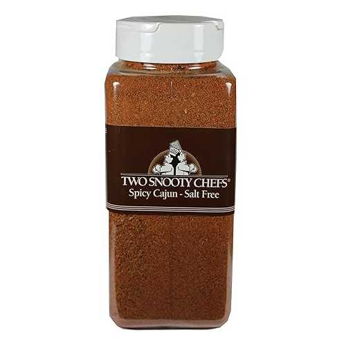 Two Snooty Chefs Salt-Free Spicy Cajun Seasoning, 16.4-Ounce