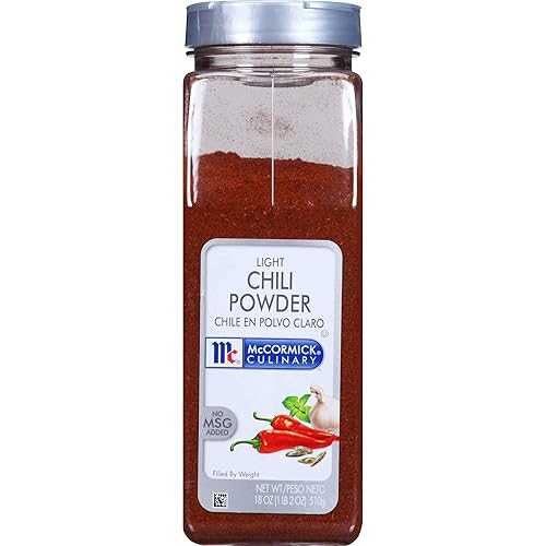 McCormick Culinary Light Chili Powder, 18 薬局衡オンス (Pack of 6)