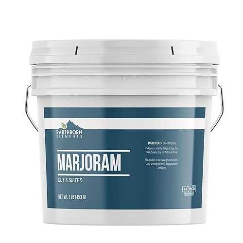 Earthborn Elements Marjoram 1 Gallon Bucket, Cut \u0026 Sifted, Versatile Herb