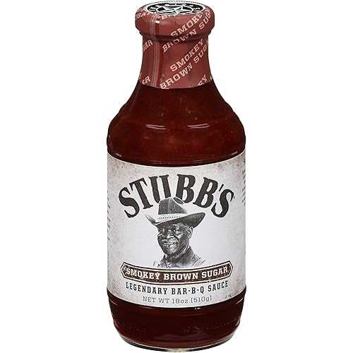 Stubb\u0027s Smokey Brown Sugar BBQ Sauce, 18 薬局衡オンス (Pack of 6)