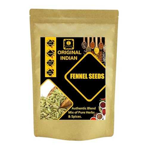 EDZZEL Unique Premium Indian Natural Fennel Seeds -100 GRAM ( Pack Of 3 )