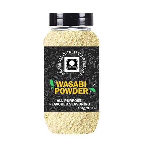 EDZZELPremium Quality Indian Organic Wasabi, Powder Plant Based, Vegan, Gluten Free-100 GRAM Box (Set Of 3)