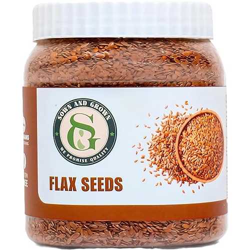 Sownandgrown Sown and Grown Premium Brown Whole Raw Flax Seeds - 12薬局衡オンス / Rich インチ Fiber, Omega-3 Fatty Acids / Great for Baking, Salads, Smoothies \u0026 Protein Balls / Premium Flaxseeds
