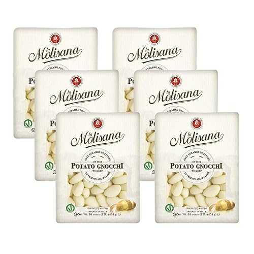 Laura\u0027s GOURMET SELECTION La Molisana Potato Gnocchi 6-Pack - Authentic Italian Gnocchi, Soft \u0026 Delicate, Cooks インチ 2 Minutes (6 x 1重量ポンド Bags)