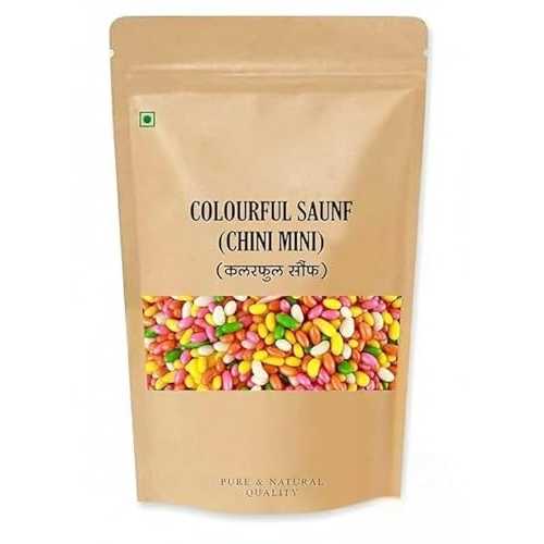Generic Colourful Sugar Coated Saunf Fennel seeds Tini Mini saunf Chini Mini Saunf (pack of 200 gram)