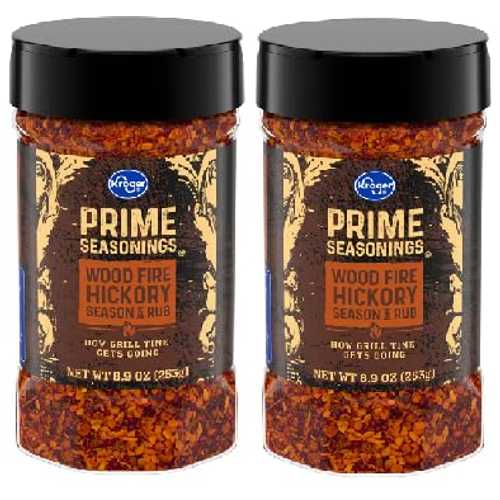 Generic Prime Seasonings Wood Fire Hickory Rub (2 Bottles, 8.9 薬局衡オンス. each)