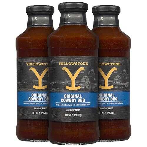 G Hughes Yellowstone Cowboy Original Bbq Sauce 19Oz 3 Pack