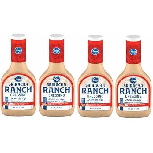 Generic Sriracha Ranch Salad Dressing (4 Bottles, 16 fl 薬局衡オンス. each)