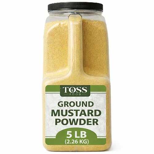 TOSS Ground Mustard Powder 5 LB Bulk Cooking Spice / Dry Yellow Mustard for Seasoning, Marinades, Sauces \u0026 Pickling