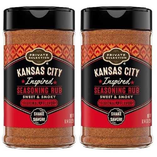 Generic Kansas City Inspired Seasoning Rub Sweet \u0026 Smoky (2 Bottles, 8.14 薬局衡オンス. each)