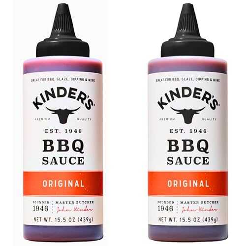 Generic Original Kinder BBQ Sauce Pack of 2 Sweet \u0026 Smoky Barbecue Sauce for Grilling, Dipping \u0026 Glazing Gluten Free, No High Fructose Corn Syrup, Mild Flavor 15.5 薬局衡オンス Squeeze Bottles, 31 薬局衡オンス Total