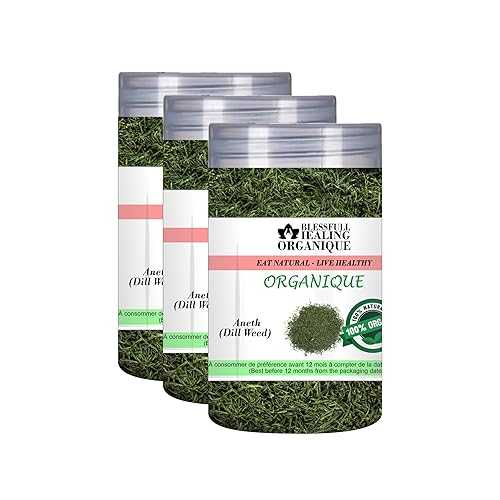 Blessfull Healing Organic Dill Weed 100 Gram (3.52 薬局衡オンス) Each (Pack Of 3) \u003d 300 Grams, Vegan