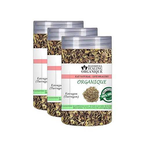 Blessfull Healing Organic Tarragon 100 Gram (3.52 薬局衡オンス) Each (Pack Of 3) \u003d 300 Grams, Vegan