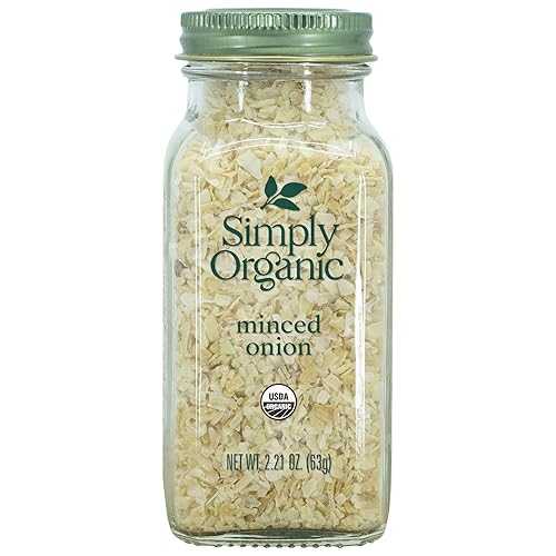 Simply Organic Minced White Onion, Certified Organic / 2.21 薬局衡オンス / Pack of 6 / Allium cepa