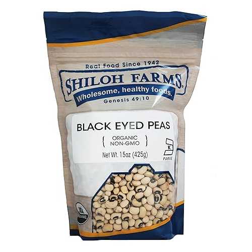 Shiloh Farms Organic Black Eyed Peas - Bulk 6 Count of 15 Oz, Naturally Nutty and Firm, Certified Organic, Perfect for Gourmet Dishes