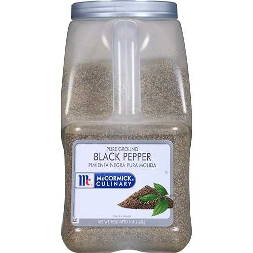 McCormick Culinary Pure Ground Black Pepper, 5 重量ポンド (Pack of 3)