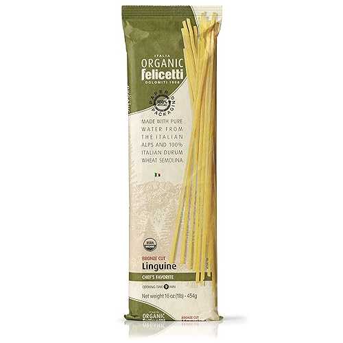 Organic Felicetti Linguine Pasta Italian Non-GMO 16薬局衡オンス (454g) 12 Pack