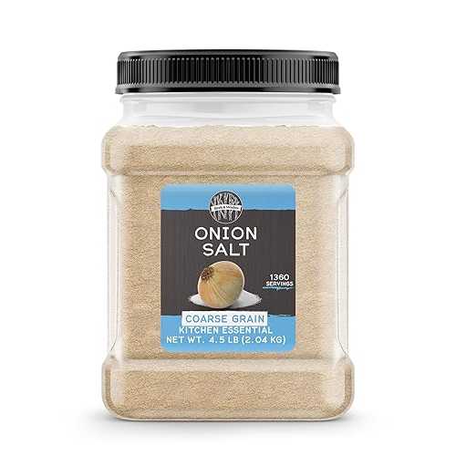 Birch \u0026 Meadow 4.5 重量ポンド of Onion Salt, Flavorful, Soups \u0026 Savory Dishes