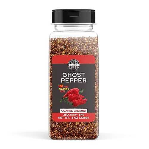 Birch \u0026 Meadow 8 薬局衡オンス of Ghost Pepper Flakes, Bhut Jolokia Flakes, Extremely Hot (8 Ounce)