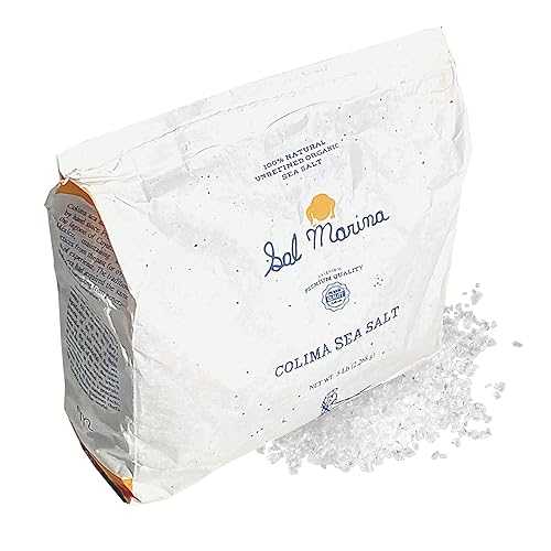 SAL MARINA 天使の都市 CENTRAL SAL MARINA / Unrefined Colima Sea Salt 5lbs / Kosher Salt 100% Natural - Vegan Gluten Free Organic Table Salt Seasoning Food