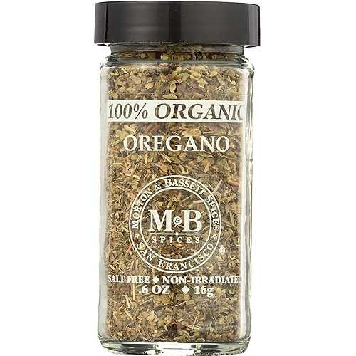 Morton \u0026 Bassett Organic Oregano, All Natural, Kosher, MSG Free, Gluten Free \u0026 Non-GMO, 0.6 Ounce (Pack of 3)