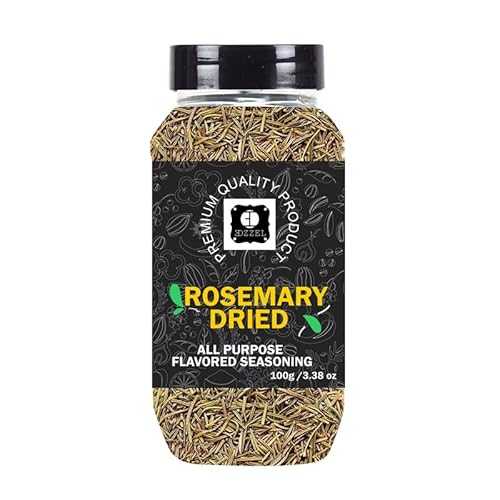 EDZZELPremium Quality Indian Organic Rosemary, Dried Plant Based, Vegan, Gluten Free-100 GRAM Box (Set Of 3)
