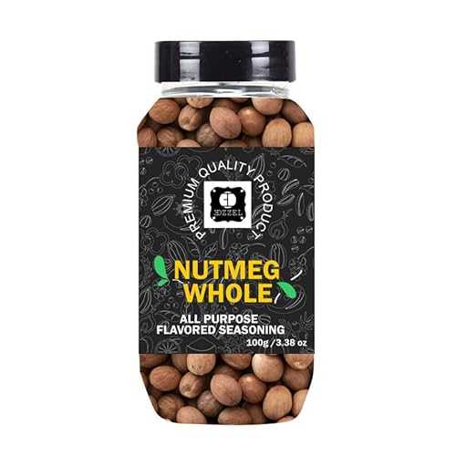 EDZZEL Premium Quality Indian Organic Nutmeg, Whole Plant Based, Vegan, Gluten Free-100 GRAM Box (Set Of 3)
