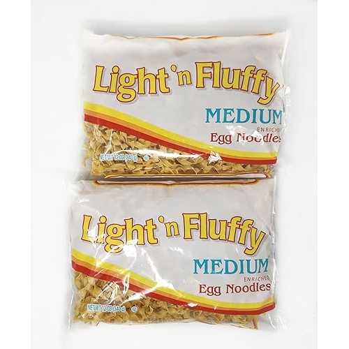 Generic 2 Pack of Egg Noodles Light \u0027N Fluffy Pasta 12薬局衡オンス Bags (Medium)