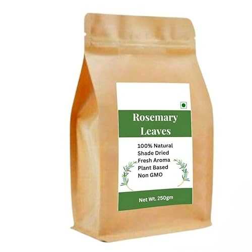 Generic Rosemary Dried Leaves, Premium, Shade Dried, Fresh Aroma, Plant Based for making Rosemary Water \u0026 Hair Oil / Non GMO - Preservative Free 250gm